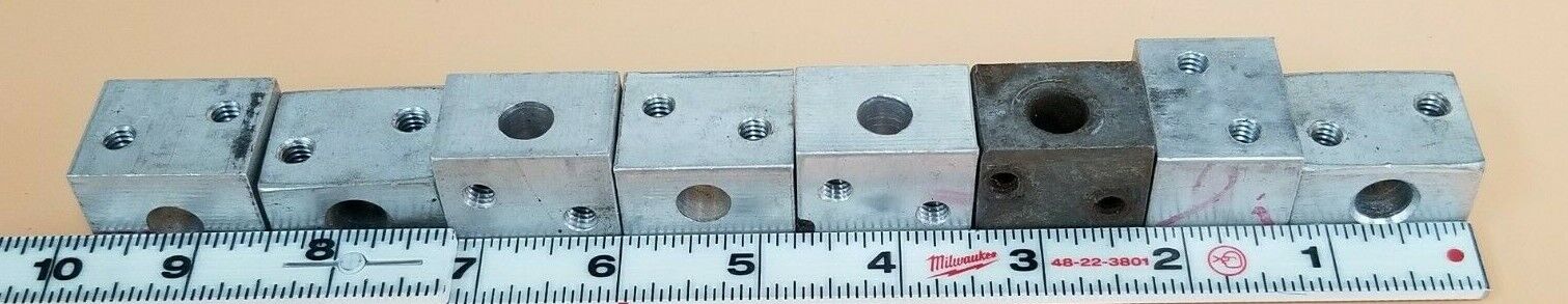 LOT OF 8 GENERIC 2CP0300069S ALUMINUM PLATE ROCKS