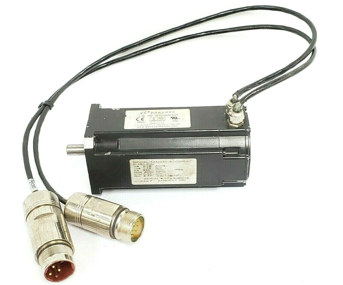 DANAHER MOTION SERVER MOTOR 3 PM RM: 8.77 ICS 2.19 ARMS 8000 RPM AKM23D-ACCNR-01