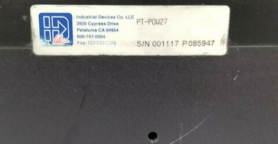 INDUSTRIAL CONTROL DEVICES CO. PT-POW27 LINEAR GUIDEWAY ASSEMBLY PT-P0W27