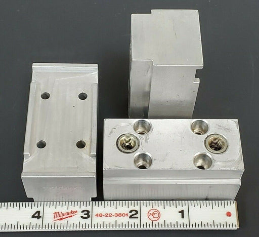 LOT OF 3 REIS GmbH 5205823 GRIPPER JAWS F. RUBBER 40X40X73 SKR 17217-120D