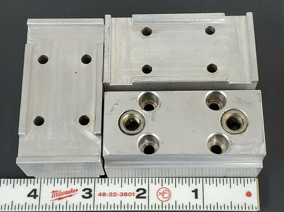 LOT OF 3 REIS GmbH 5205823 GRIPPER JAWS F. RUBBER 40X40X73 SKR 17217-120D