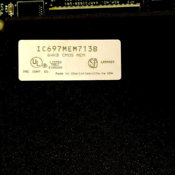 GE FANUC IC697CPU771R CPU MODULE W/ IC697MEM713B 64KB CMOS MEMORY IC697CPU771