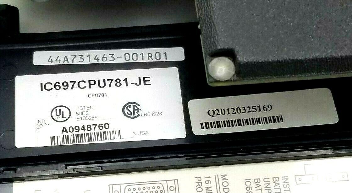 GE FANUC IC697CPU781-JE CPU781 CENTRAL PROCESSOR MODULE IC697CPU781JE