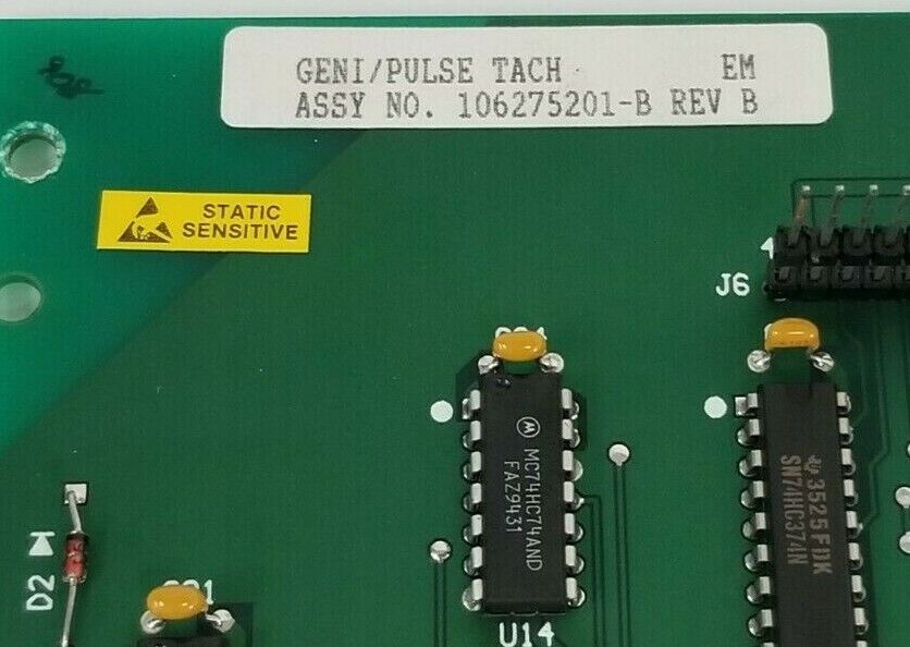 BOSTON FINCOR 106261803-B PULSE TACH. BOARD REV: B 1062753 W/ 105623011 REV: C