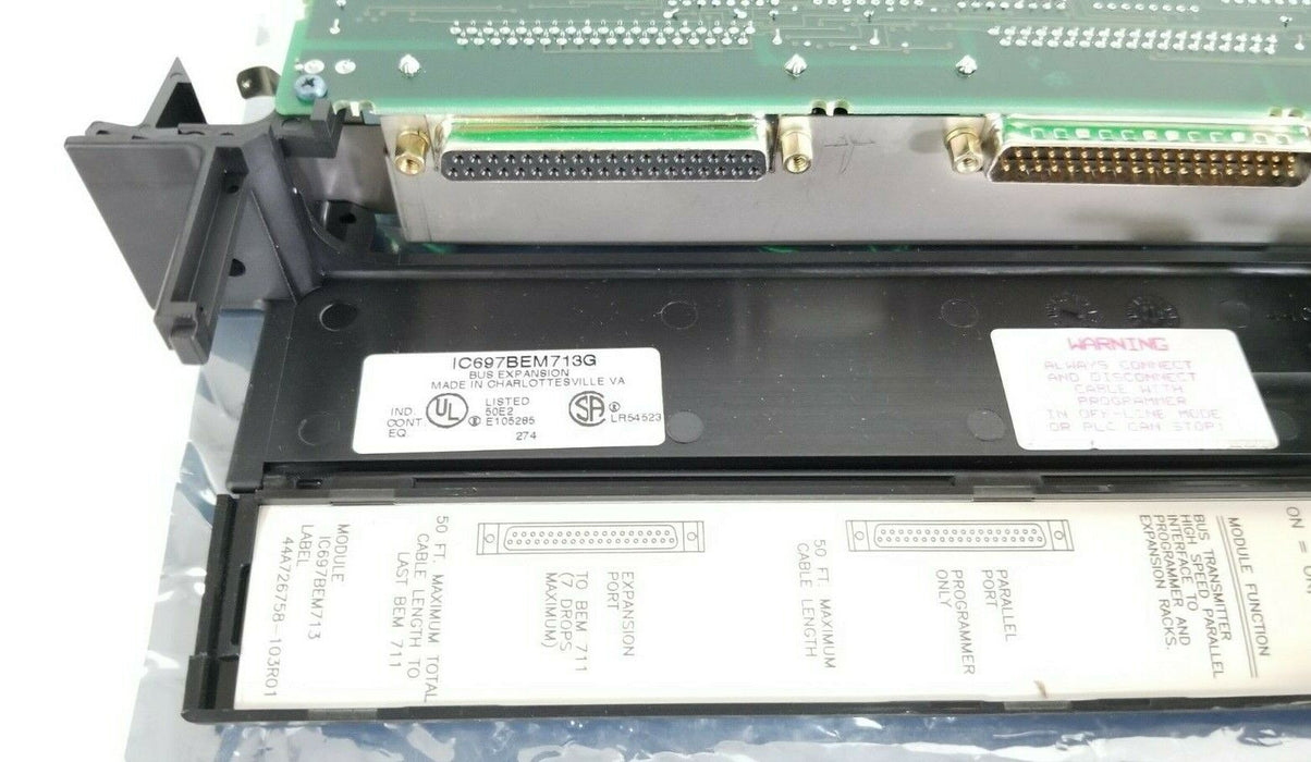 NEW GE FANUC IC697BEM713G BUS EXPANSION MODULE 44A730317-G01 44A730318-001R00/0