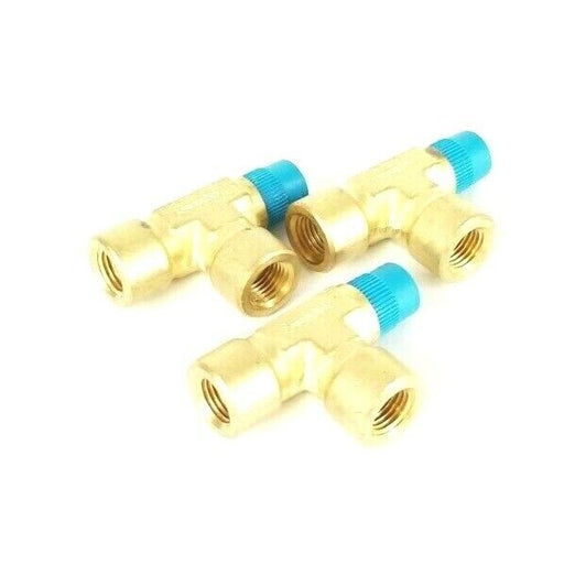 LOT OF 3 NEW SWAGELOK BRASS TEE PIPE FITTINGS 1/2'' IN. X 1/2'' X 1/2''