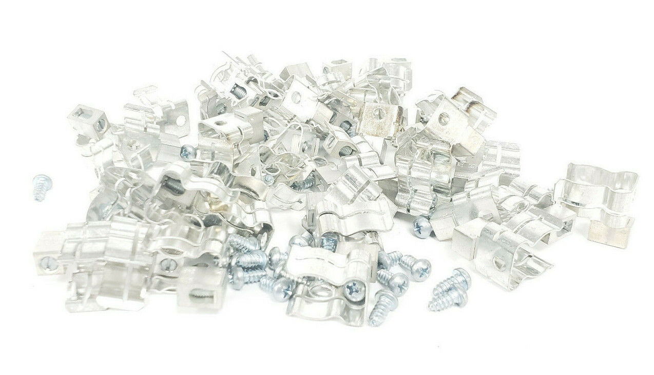 LOT OF 48 GENERIC 1A5672 TERMINAL LUGS / FUSEHOLDER CLIPS 6-14 CU7 6-8 AL USD