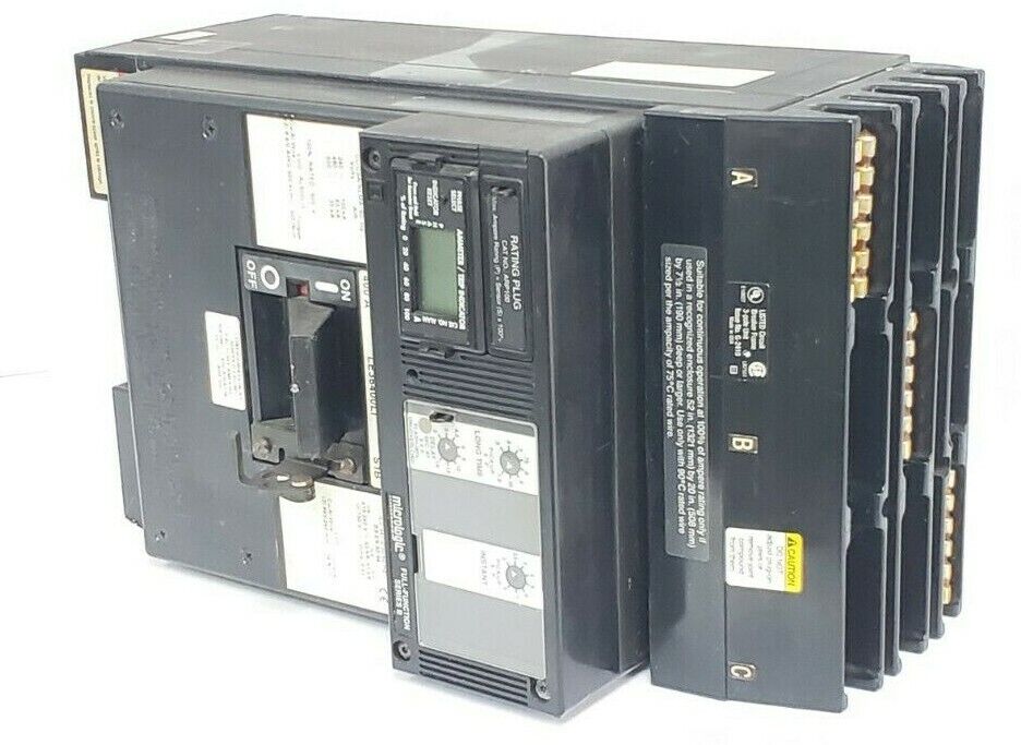 SQUARE D LE36400LI MOLDED CASE CIRCUIT BREAKER 600V, 400A W/ TRIP ARP100 PLUG KI