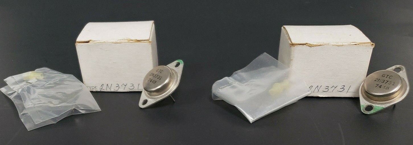LOT OF 2 NIB GENERIC 2N3731 TRANSISTORS