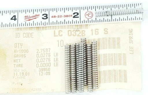 LOT OF 8 NEW LEE SPRING CO. LC-032B-16-S SPRINGS LC032B16S