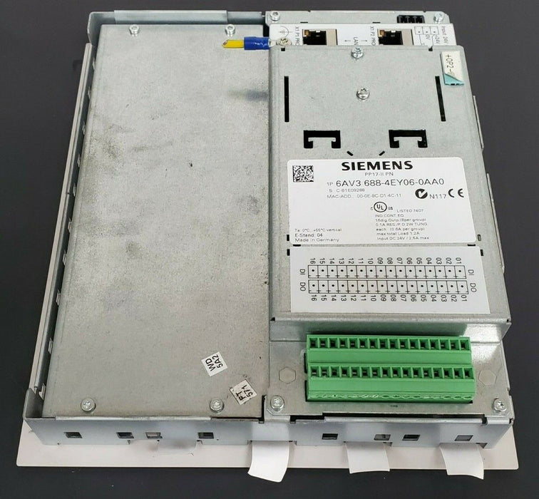 SIEMENS 6AV3 688-4EY06-0AA0 PUSH BUTTON PANEL PP17-II PN, 6AV36884EY060AA0