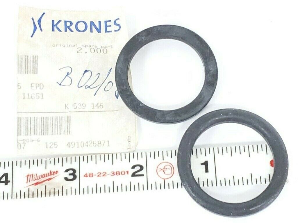 LOT OF 2 NEW KRONES 0-023-11-908-6 GASKETS DN 25/5