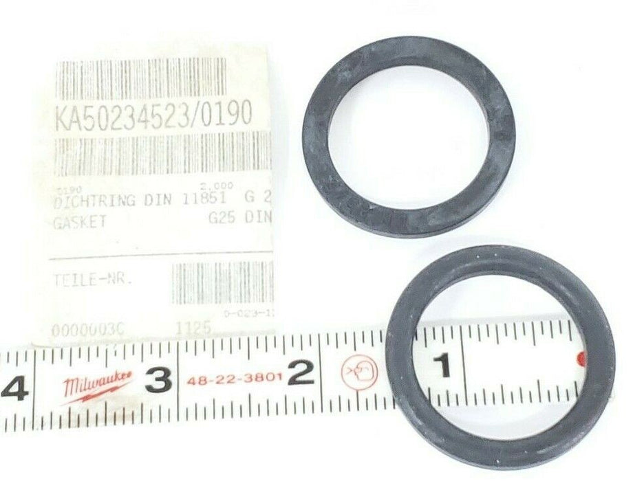 LOT OF 2 NEW KRONES 0-023-11-908-6 GASKETS DN 25/5