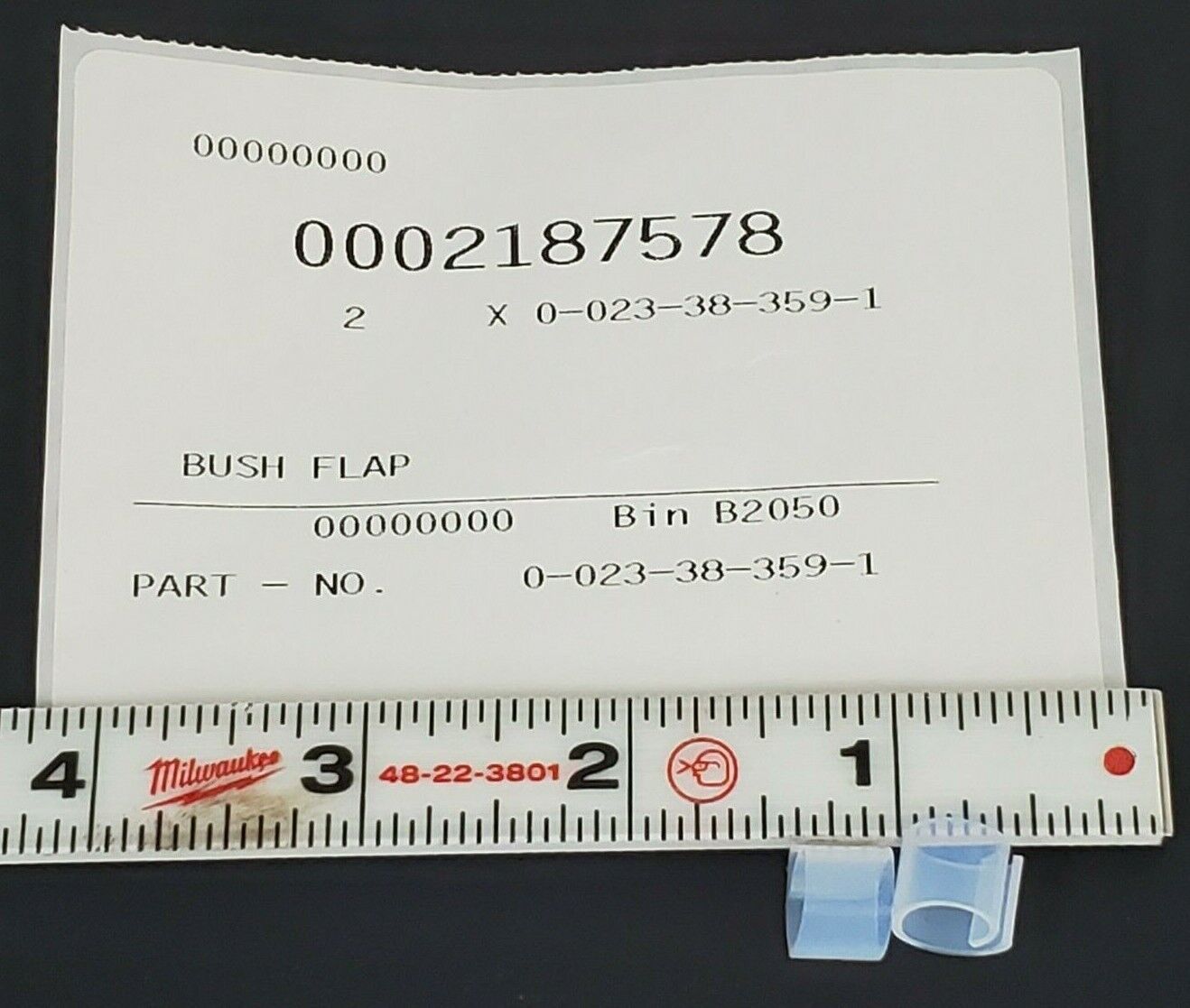 LOT OF 2 NEW KRONES 0-023-38-359-1 BUSH FLAPS 0023383591, 0002187578