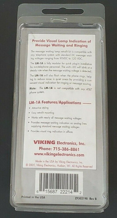 NEW VIKING LM-1A MESSAGE WAITING LED LM1A P/N: 260169D