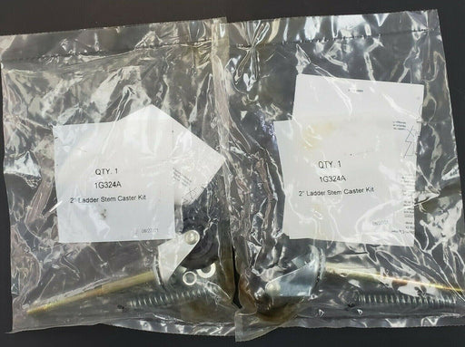 LOT OF 2 NEW GENERIC 1G324A 2'' LADDER STEM CASTER KITS
