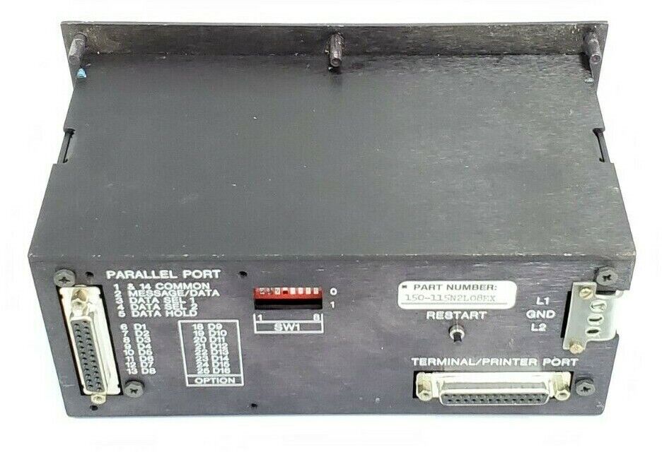 UTICOR 150-115N2L08EX PROGRAMMABLE MESSAGE DISPLAY REV. B, 115VAC, .10AMPS