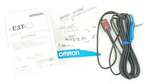 NEW OMRON E3T-FD11 PHOTOELECTRIC SWITCH E3TFD11, 12 TO 24V DC, 2M (IN BAG)