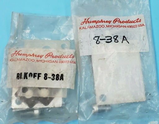 LOT OF 2 NEW HUMPHREY 8-38A BLKOFF PLATES 838A
