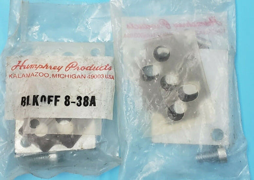 LOT OF 2 NEW HUMPHREY 8-38A BLKOFF PLATES 838A