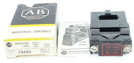 ALLEN BRADLEY 70A86 COIL 120V 60CY, 110V 50CY (IN BOX)