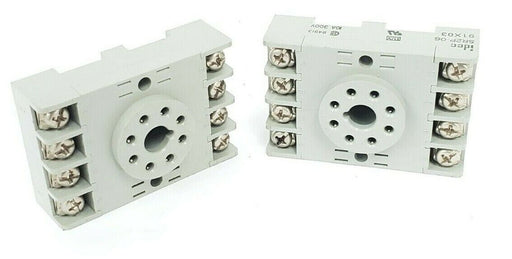LOT OF 2 IDEC SR2P-06 RELAY SOCKETS 10A, 300V, SR2P06