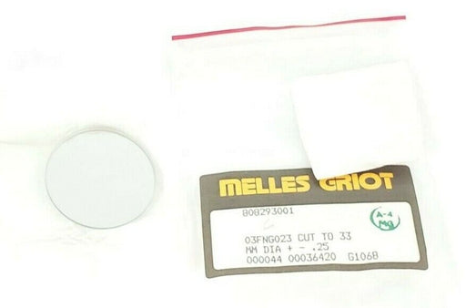 LOT OF 2 NEW MELLES GRIOT 808293001 LIGHT FILTERS (03FNG023 CUT TO 33MM DIA.)