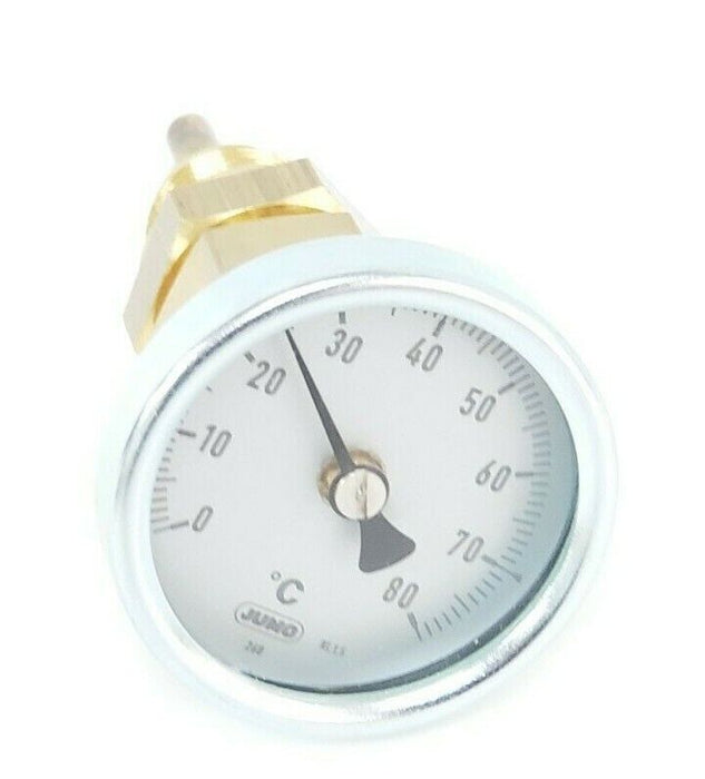 NEW JUMO 608001 THERMOMETER 60/ 00433398 0-80DEG C, 50MM, 260, 03777710