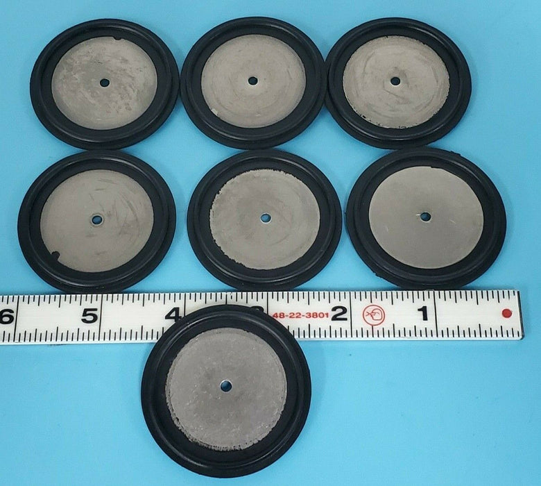 LOT OF 7 NEW DAIRY SERVICE 0-A80MP-U ORIFICE PLATES BUNA-N 316SS DISCS 1-1/2''