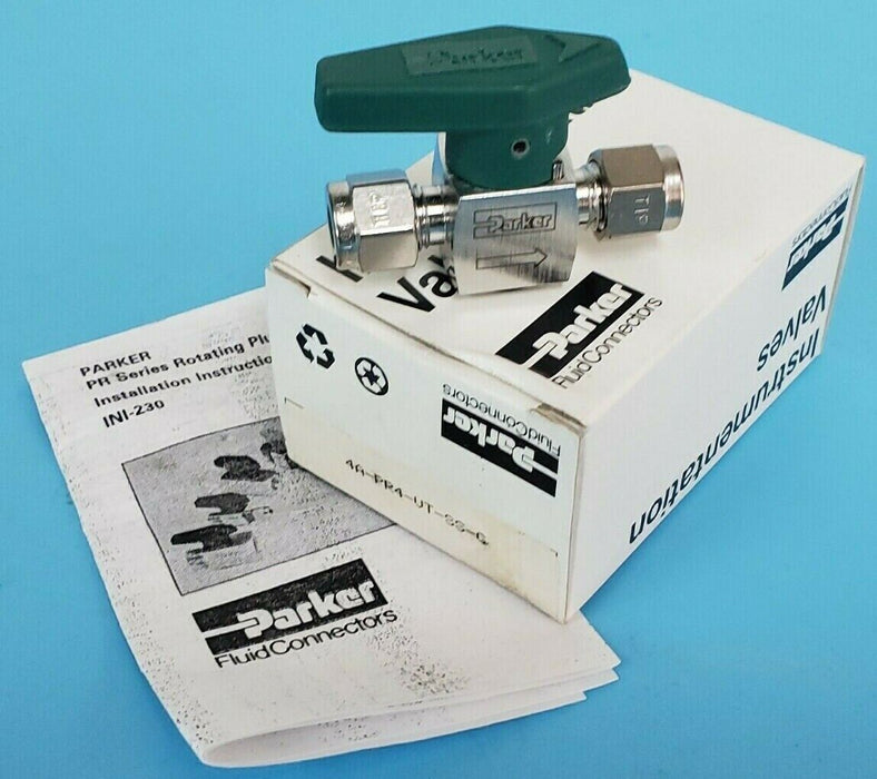 NIB PARKER 4A-PRV-VT-SS-G RELIEF VALVE PORT 1/1/4IN PORT2/1/4IN 316/STAINLESS