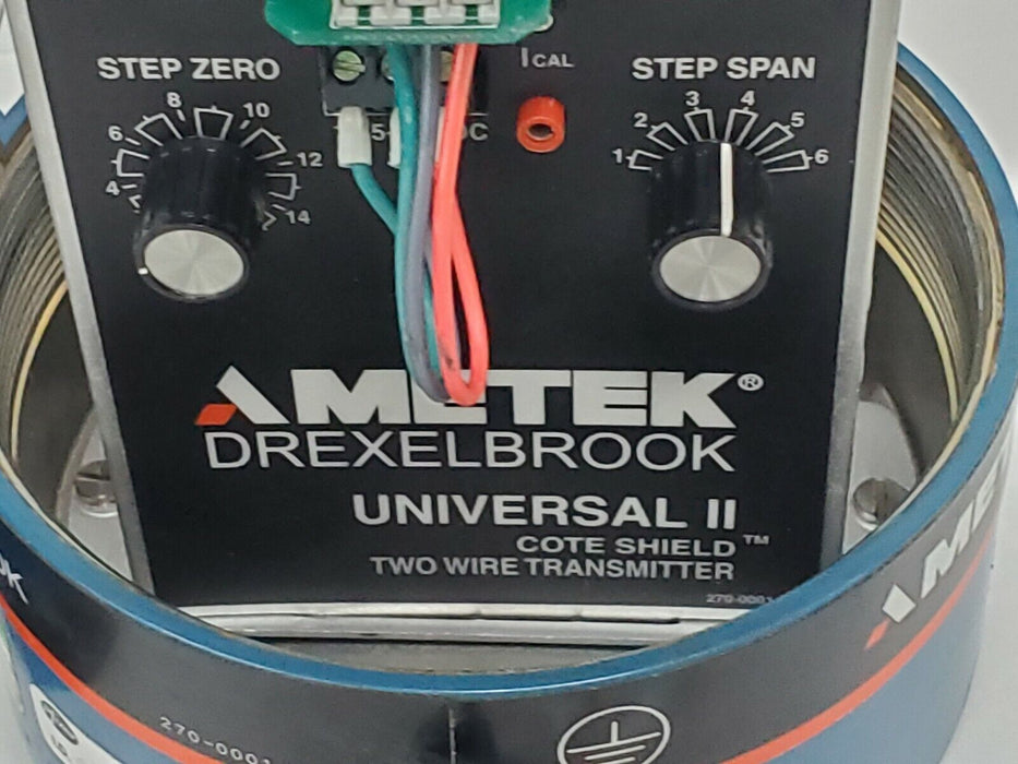 AMETEK DREXELBROOK TRANSMITTER ASSY 408-8200 LEVEL CONTROL 370-4000 LOOP METER