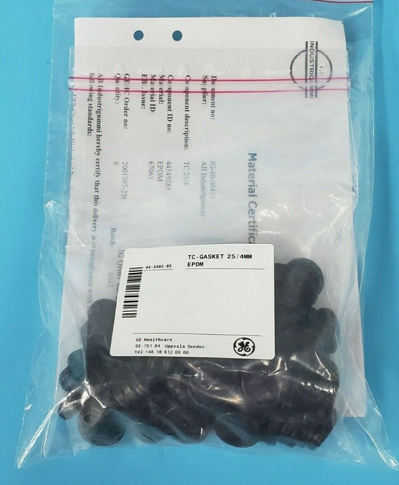 BAG OF 100 NEW GE HEALTHCARE 44-5492-85 TC-GASKETS 25/4MM EPDM TC 25/4 67065