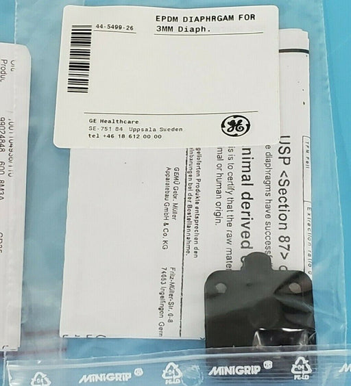 LOT OF 10 NEW GE HEALTHCARE 44-5499-26 EPDM DIAPHRAGMS DN8 KZ 3A 99024848