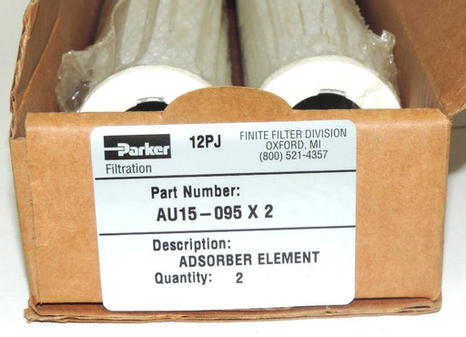NIB PARKER AU15-095X2 ADSORBER ELEMENT (TWO IN BOX) AU15095X2