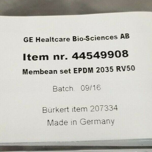 NEW GE / BURKERT 00207334 VALVE DIAPHRAGM EPDM 2035 RV50 207334 44549908