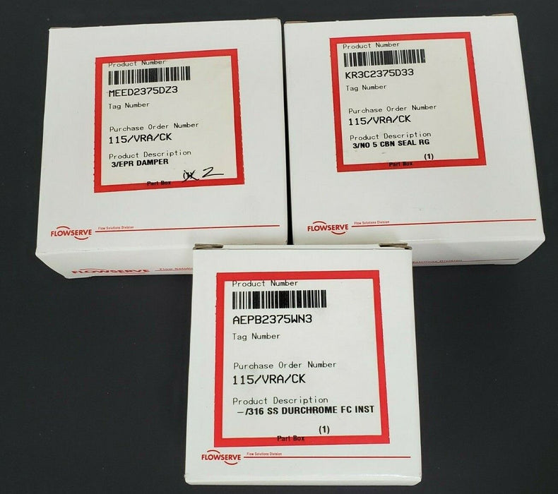 NIB FLOWSERVE 1.750 REPAIR KIT KR3C2375D33, AEPB2375WN3, MEED2375DZ3