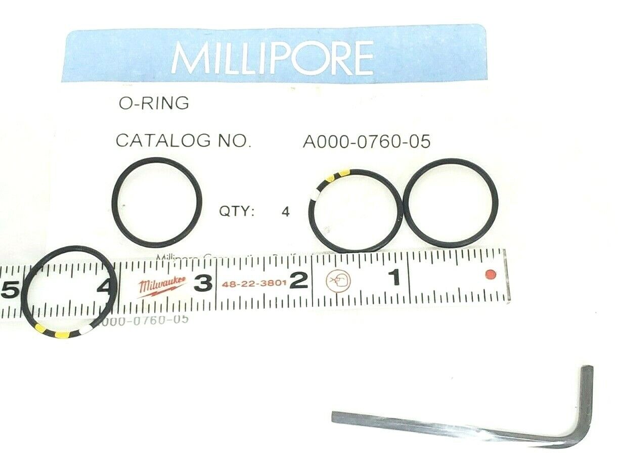 LOT OF 4 NEW MILLIPORE A000-0760-05 O-RINGS A000076005