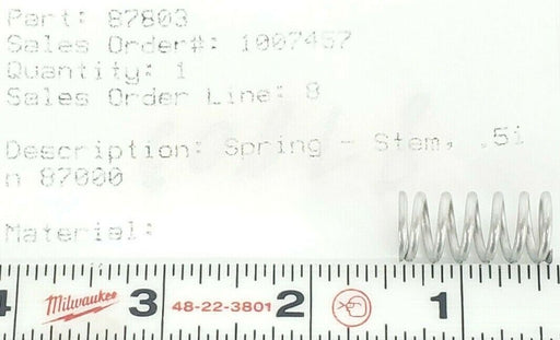 NEW BAUMANN 87803 SPRING STEM .51n 87000