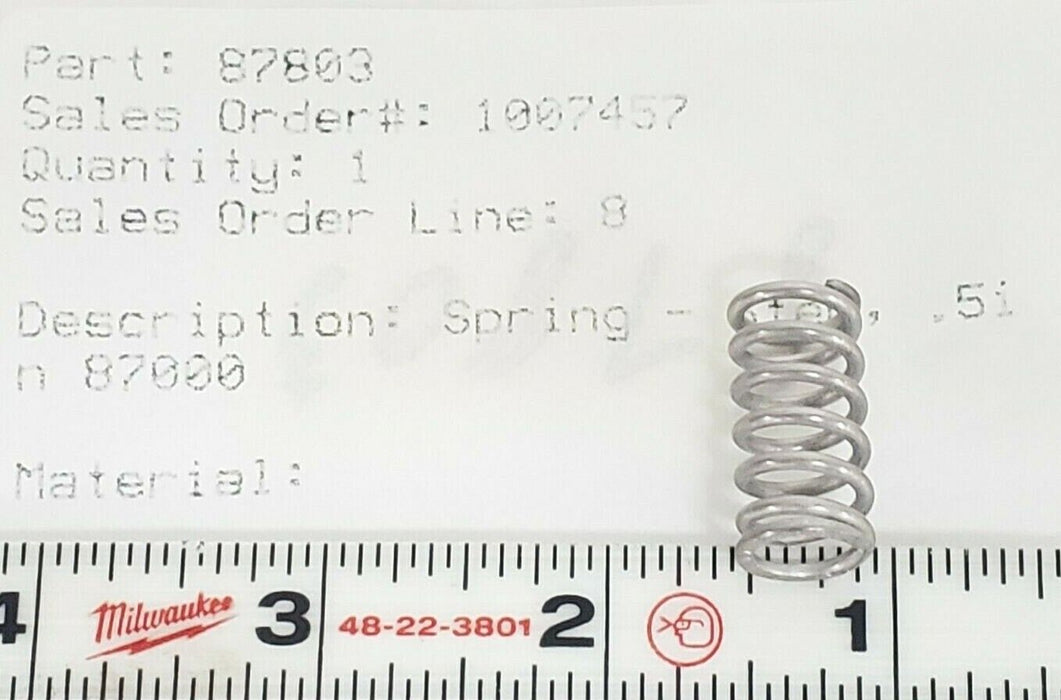 NEW BAUMANN 87803 SPRING STEM .51n 87000