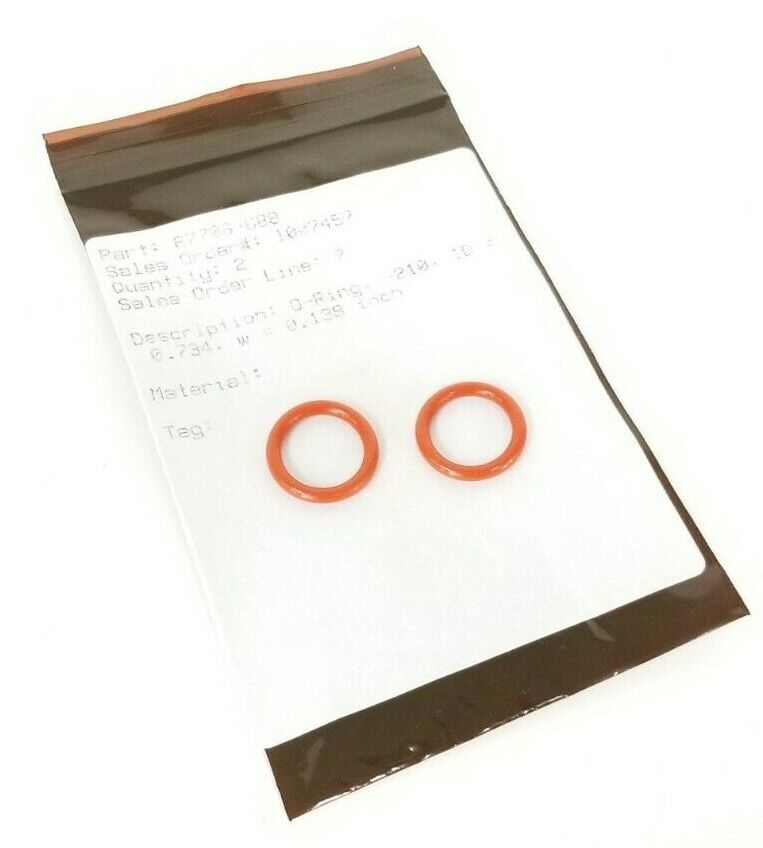 LOT OF 2 NEW BAUMANN 87706-688 O-RINGS -210 ID=0.734 W=0.139 IN. 87706688
