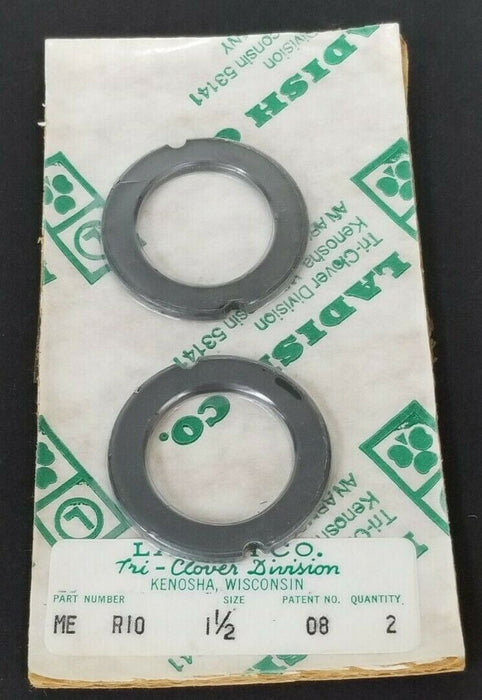LOT OF 2 NEW TRI-CLOVER ME RI0 1-1/2 CARBON SEALS PATENT NO. 08