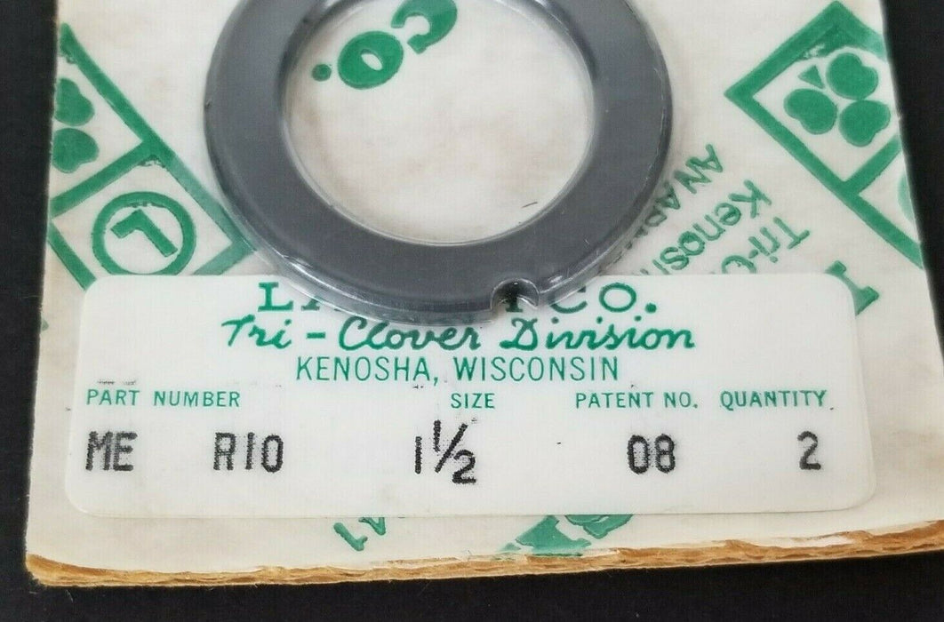 LOT OF 2 NEW TRI-CLOVER ME RI0 1-1/2 CARBON SEALS PATENT NO. 08