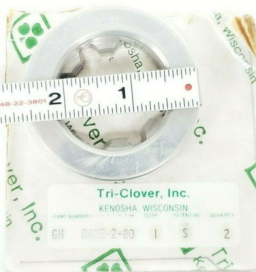 NEW TRI-CLOVER GH R60E-2-80-1-S SS WEAR RINGS 316L