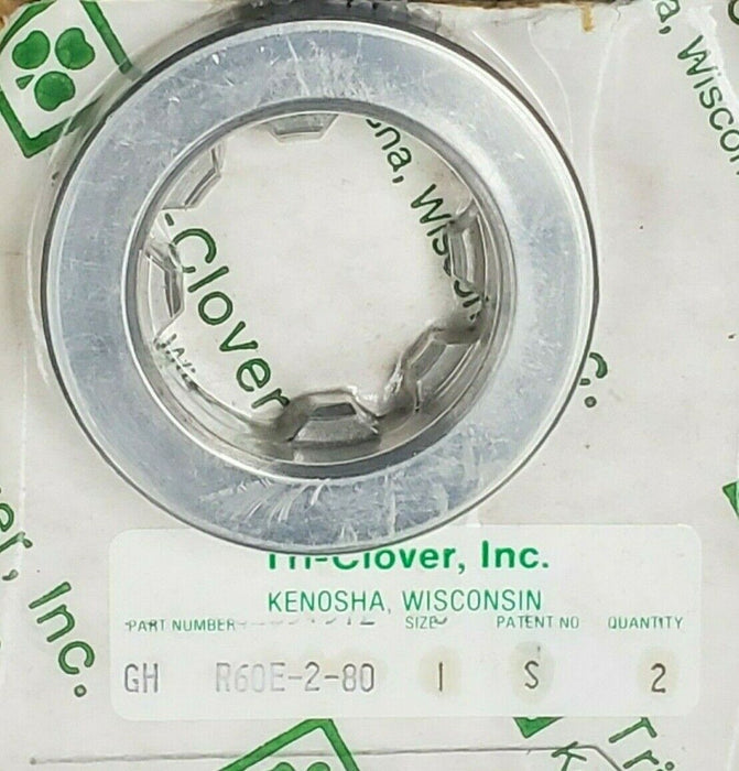 NEW TRI-CLOVER GH R60E-2-80-1-S SS WEAR RINGS 316L