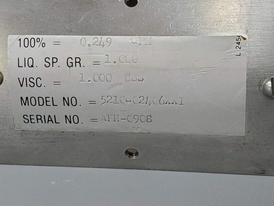 NEW WALLACE & TIERNAN 5210G02406XXI FLOW METER 0-100% 350PSI 180 DEG. F. MAX