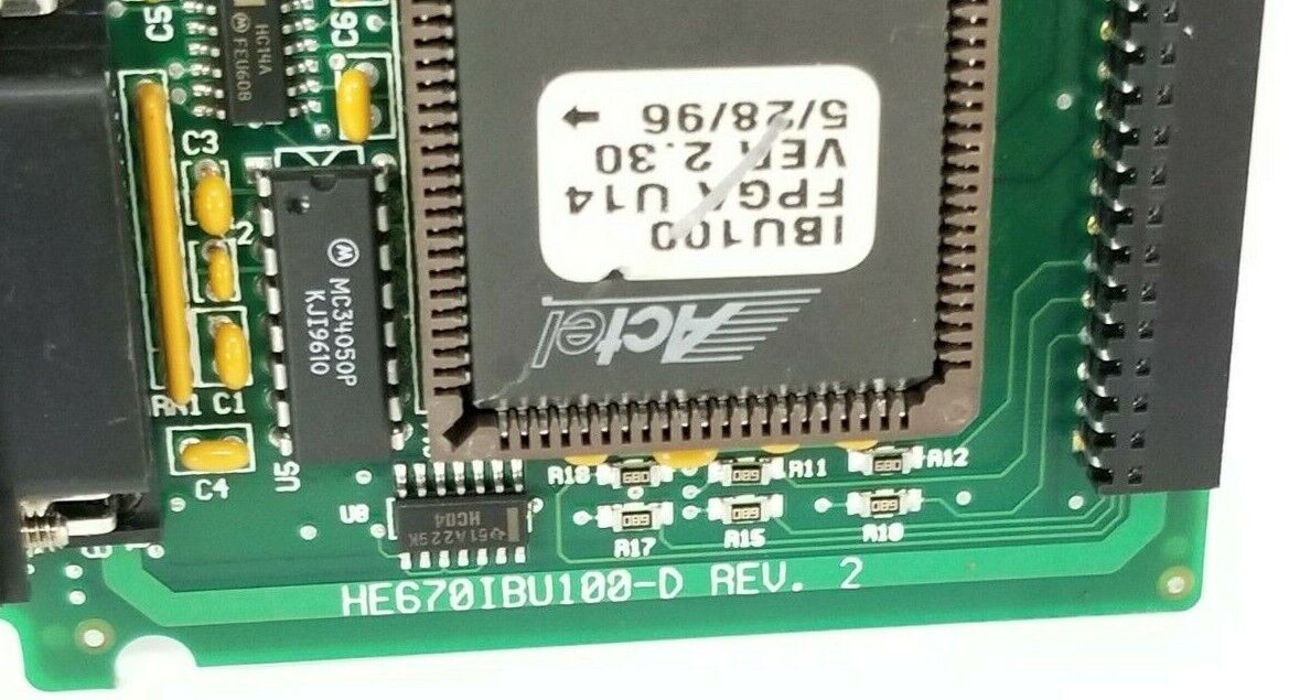 HORNER ELECTRIC HE670IBU100-D REV. 2 CONTROL BOARD HE670IBU100 IBU100 FPGA U14
