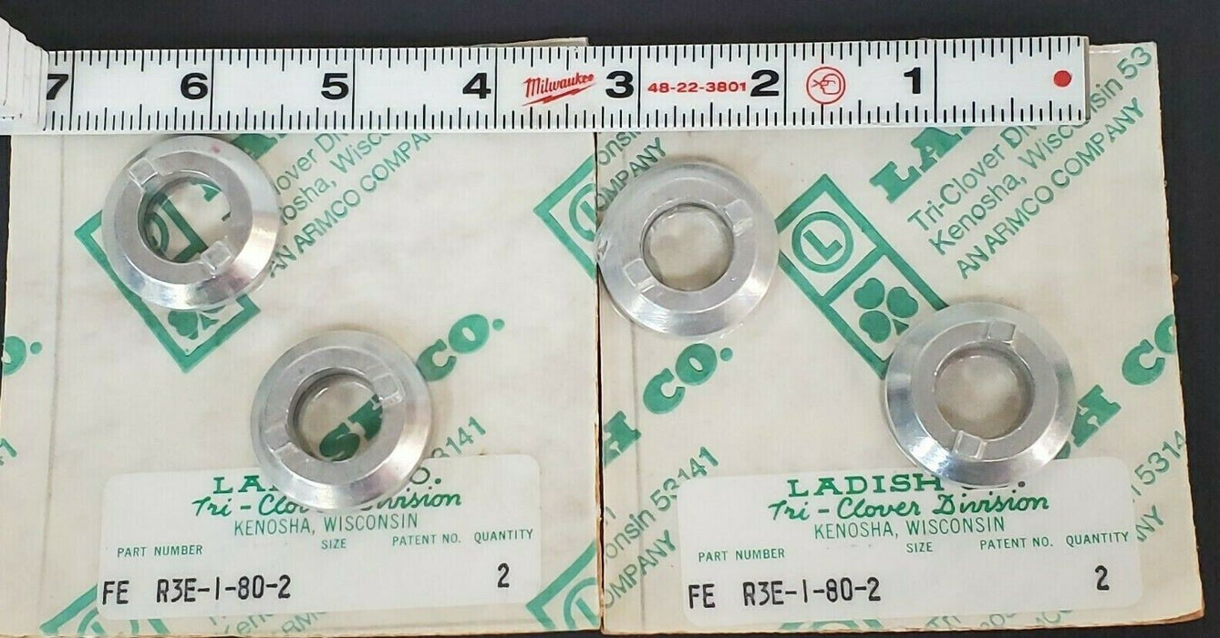 LOT OF 4 NEW TRI-CLOVER FE R3E-1-80-2 SEAL RINGS