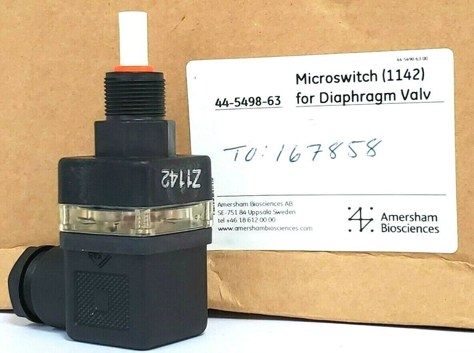 NIB AMERSHAM BIOSCIENCES / GEMU 44-5498-63 DIAPHRAGM MICROSWITCH 1142 TYP: 1215