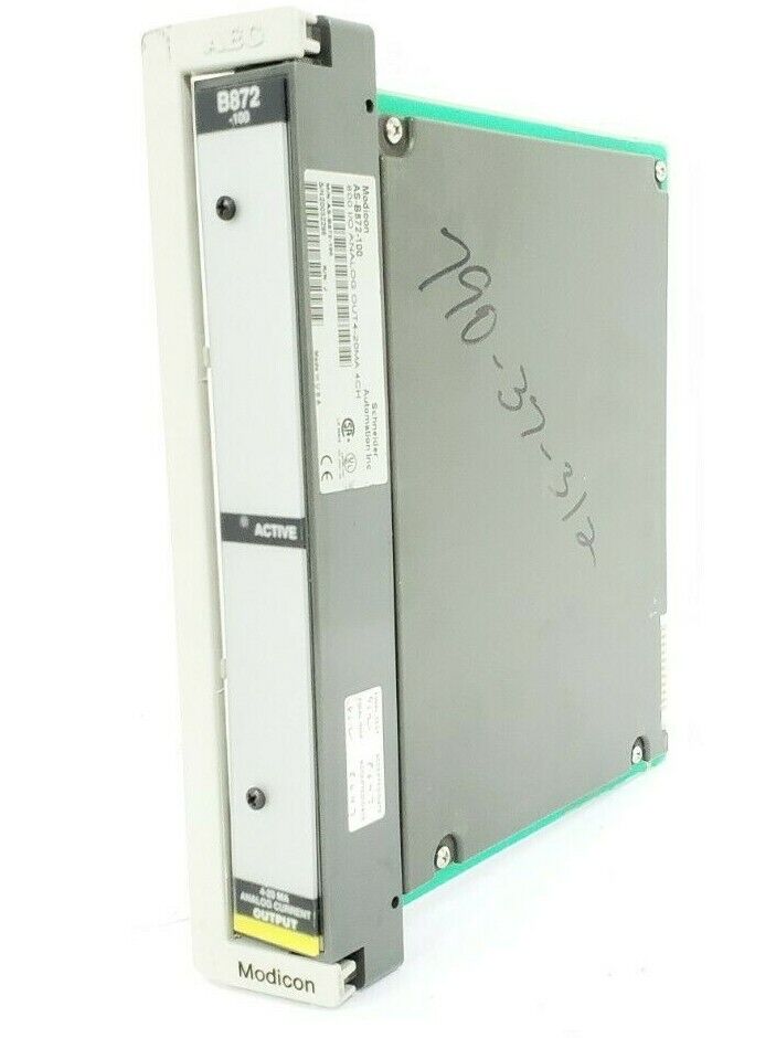 SCHNEIDER / MODICON AS-B872-100 ANALOG OUTPUT MODULE 4-20mA 4CH ASB872100