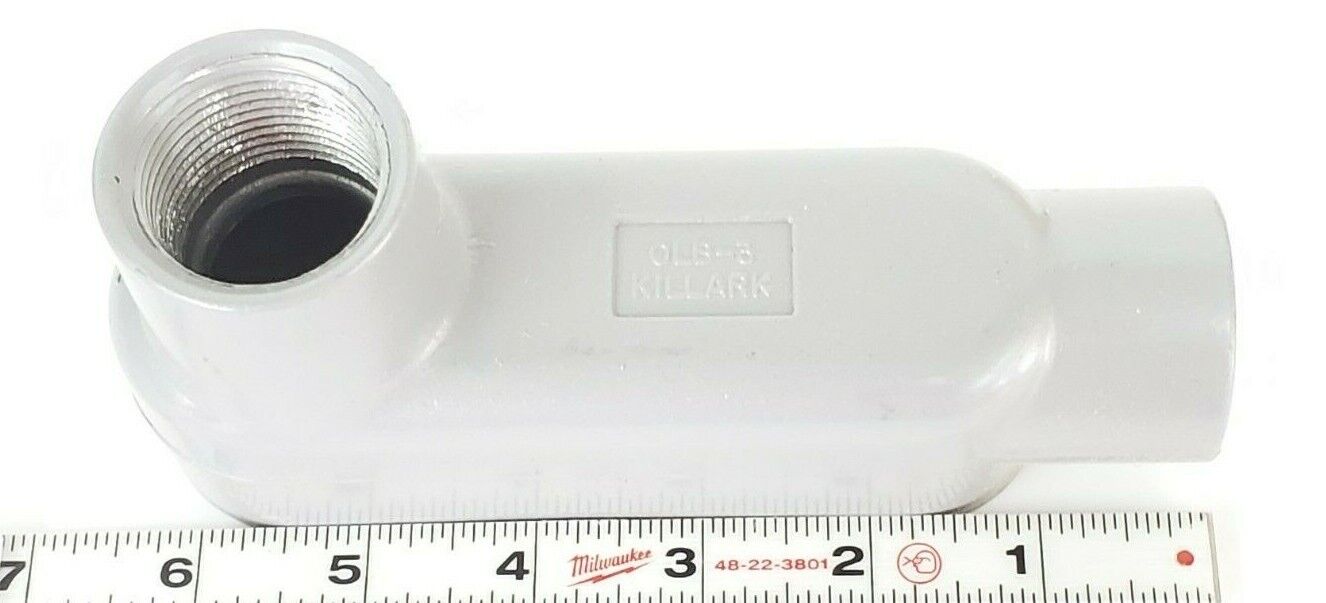 BOX OF 5 NEW KILLARK OLB-3, O SERIES TYPE LB CONDUIT BODIES ALUMINUM 1IN
